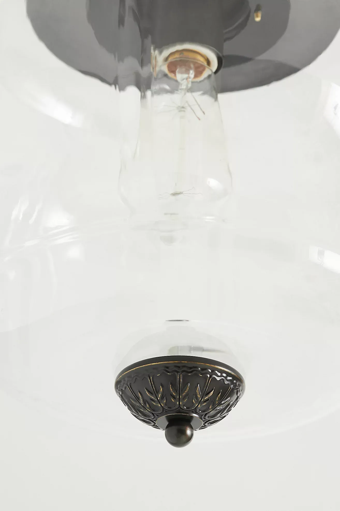 The Eloise Scallop Milk Glass Flush Mount Ceiling Light