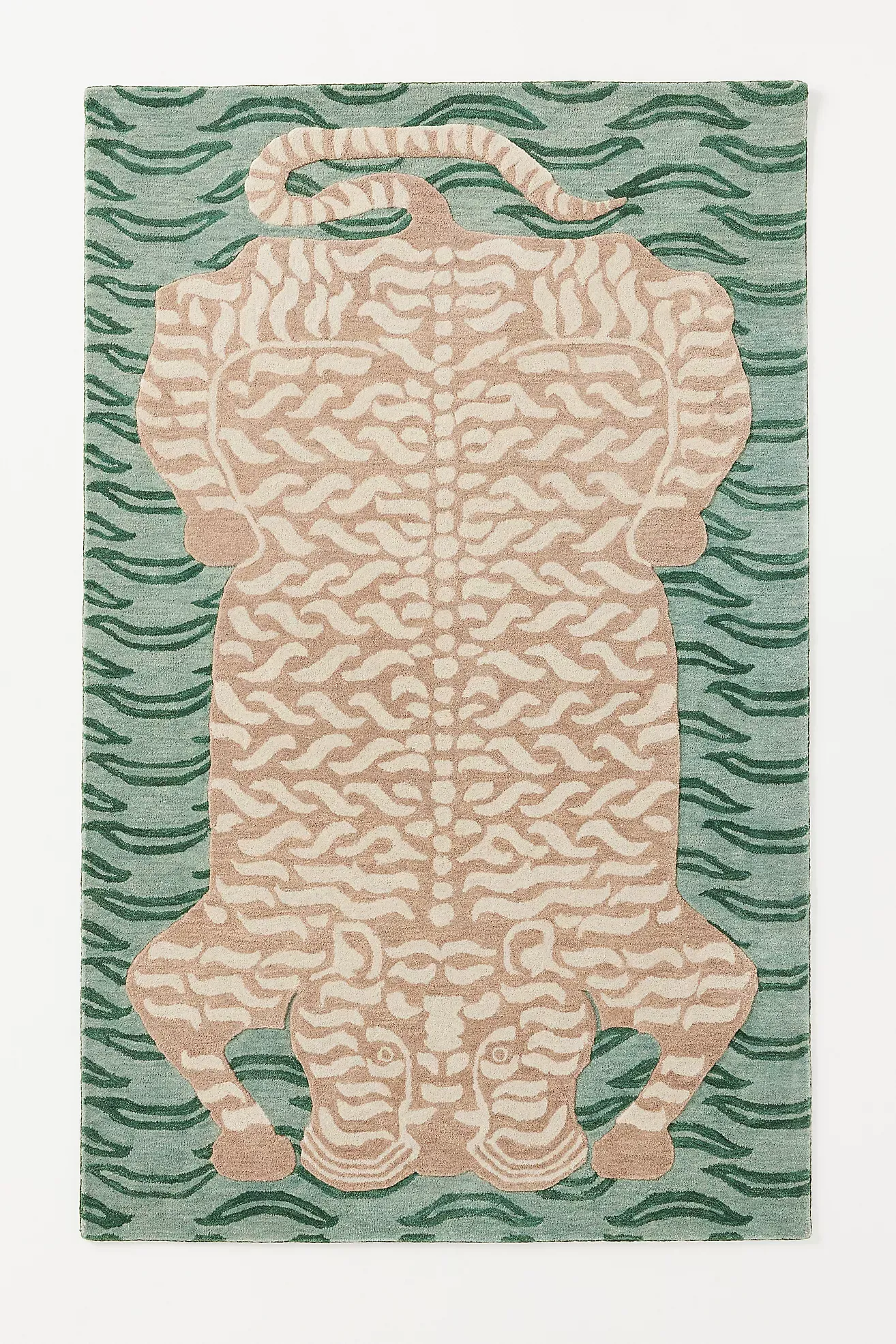Wool Hand-Tufted Tiger Rug
