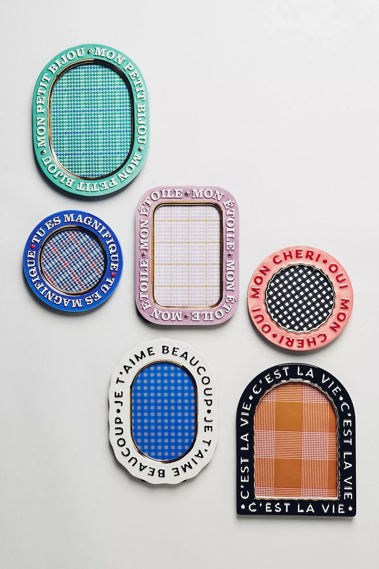 Claudette Text Stoneware Picture Frame