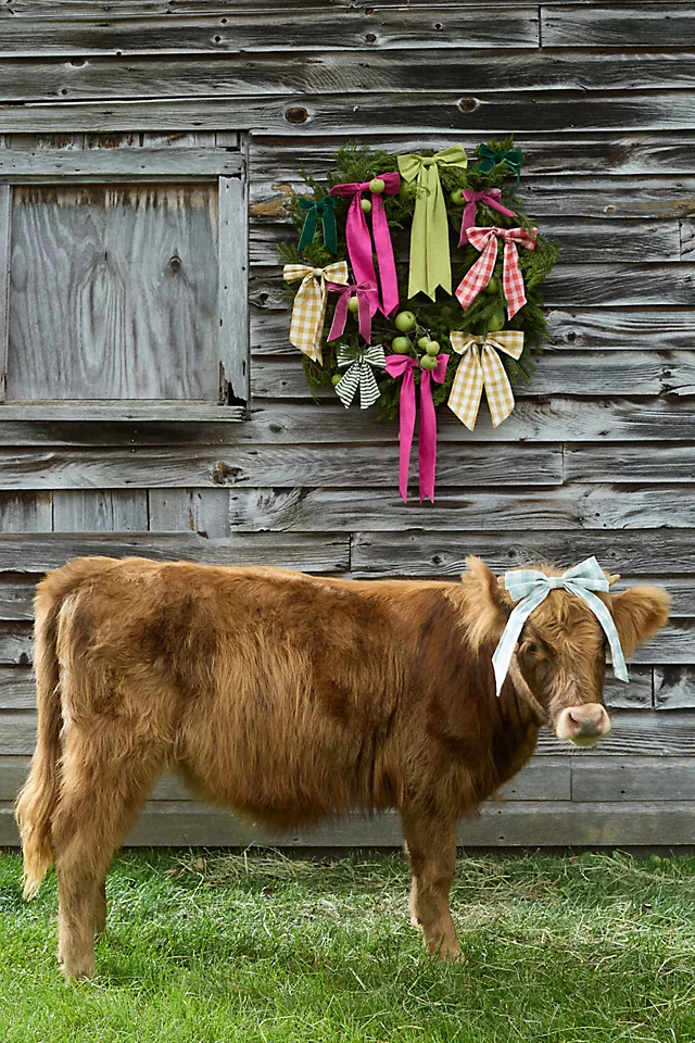 Gingham Bow Ornament