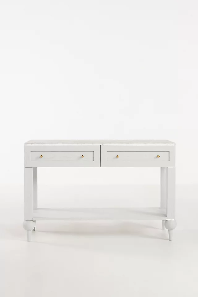 The Fern Marble Top Console