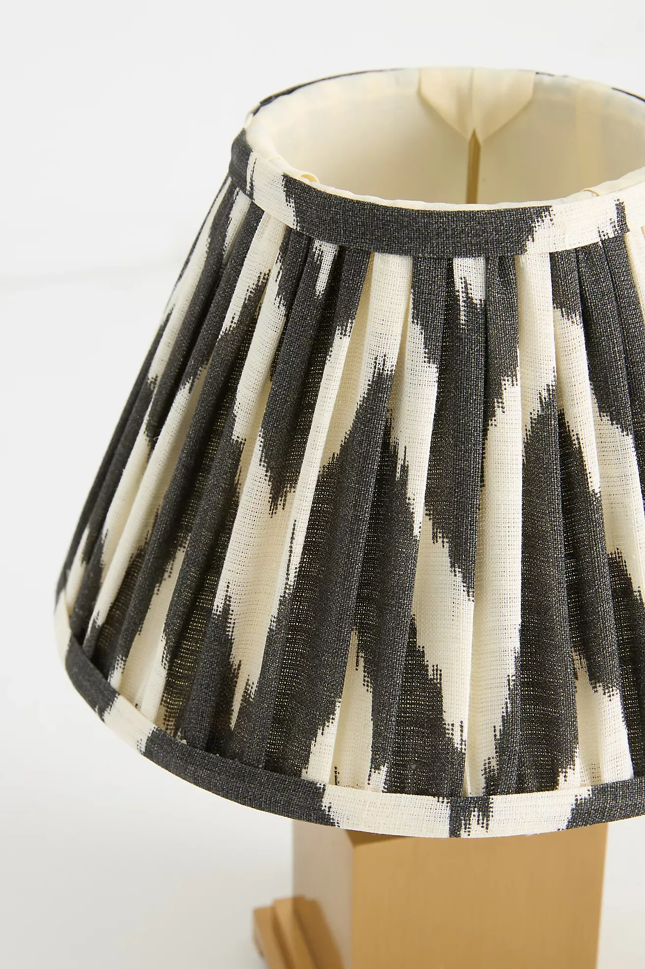 Pooky The Walter Cordless Rechargeable Metal Ruched Shade Table Lamp