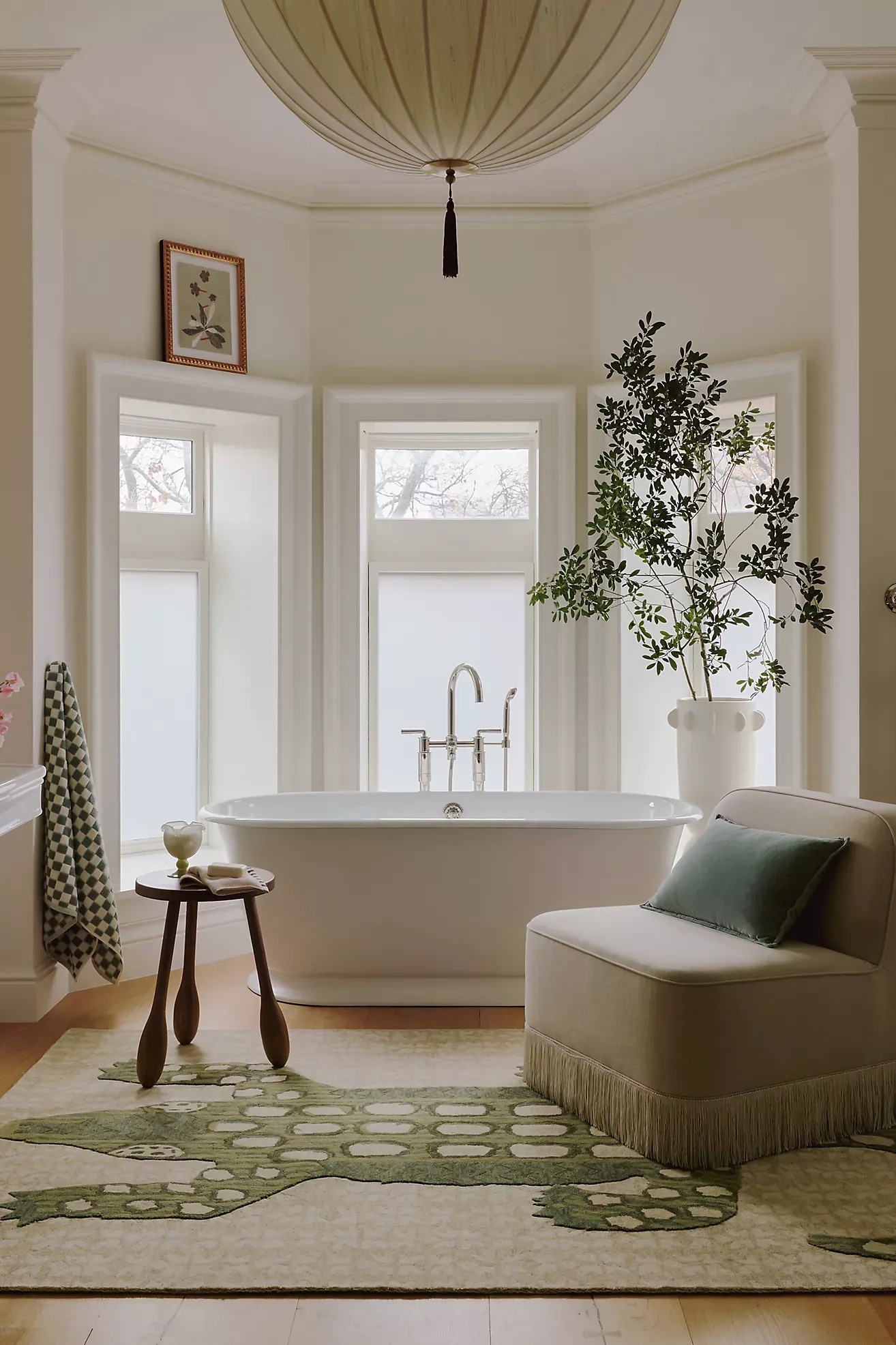 Wool Tufted Alligator Rug