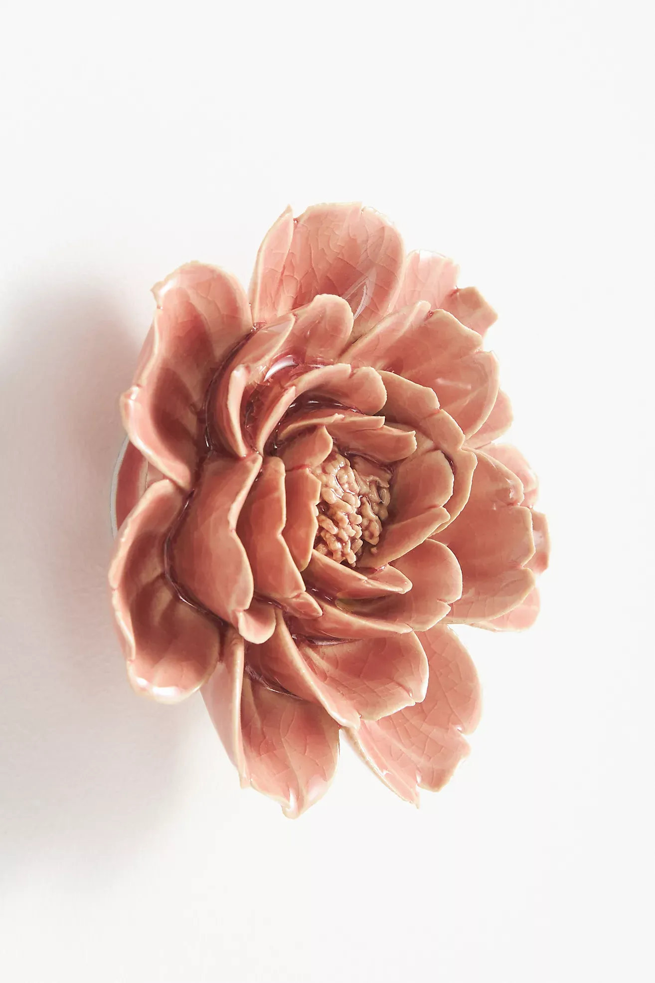 Pink Ceramic Flower Gallery Wall Charm