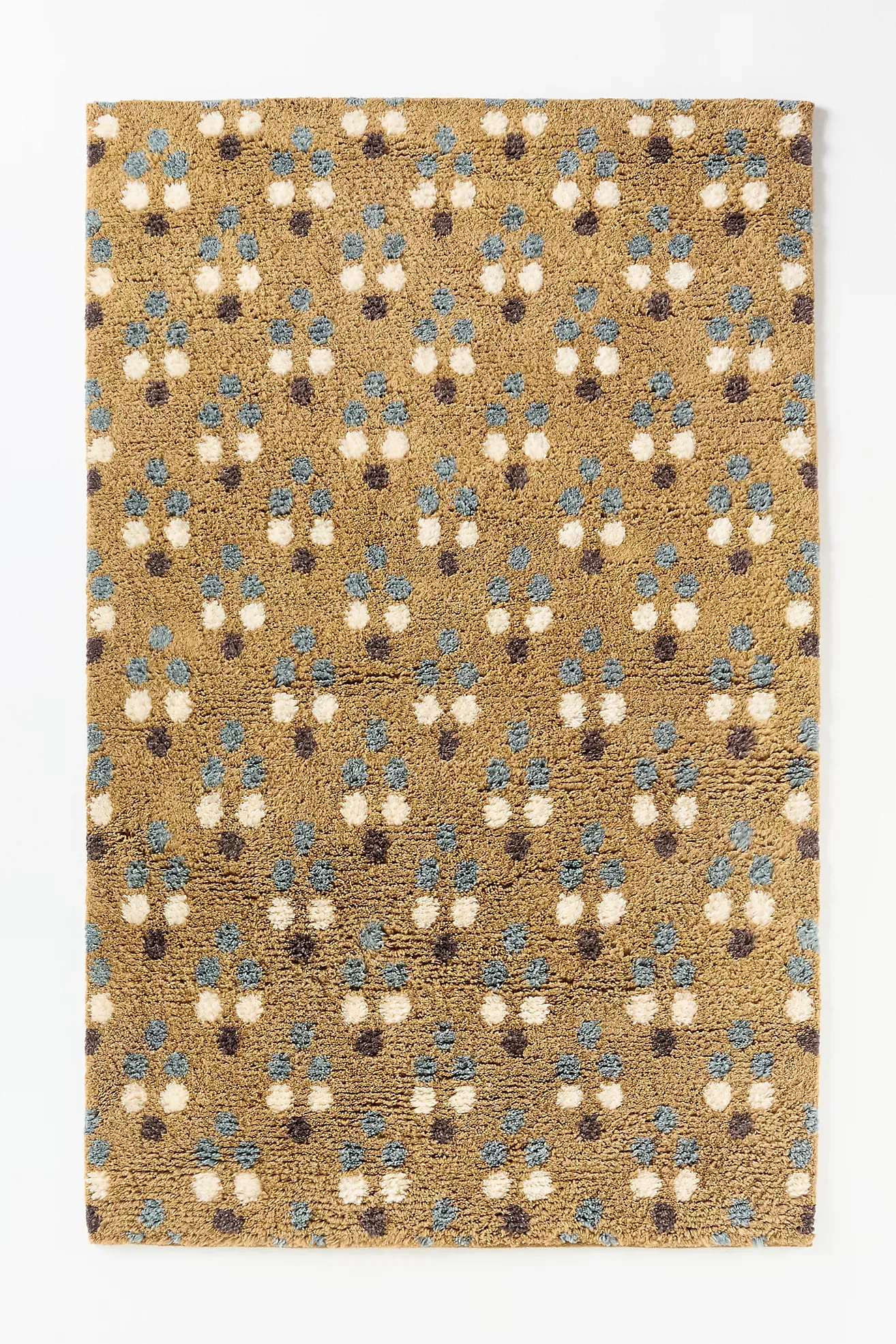 Dottie Tufted Wool Shag Dotted Rug