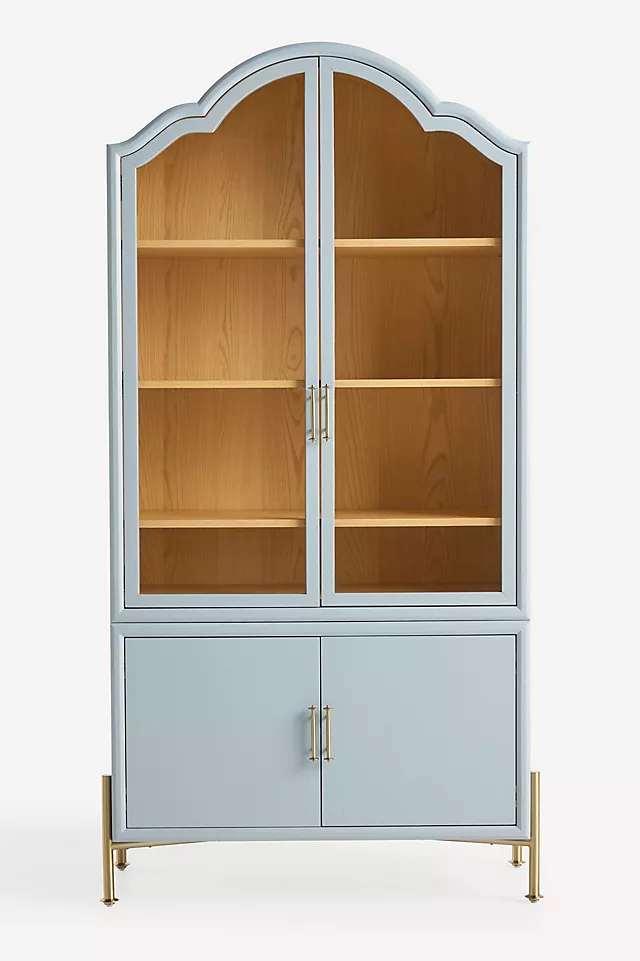 Livia Glass & Wood Storage Hutch