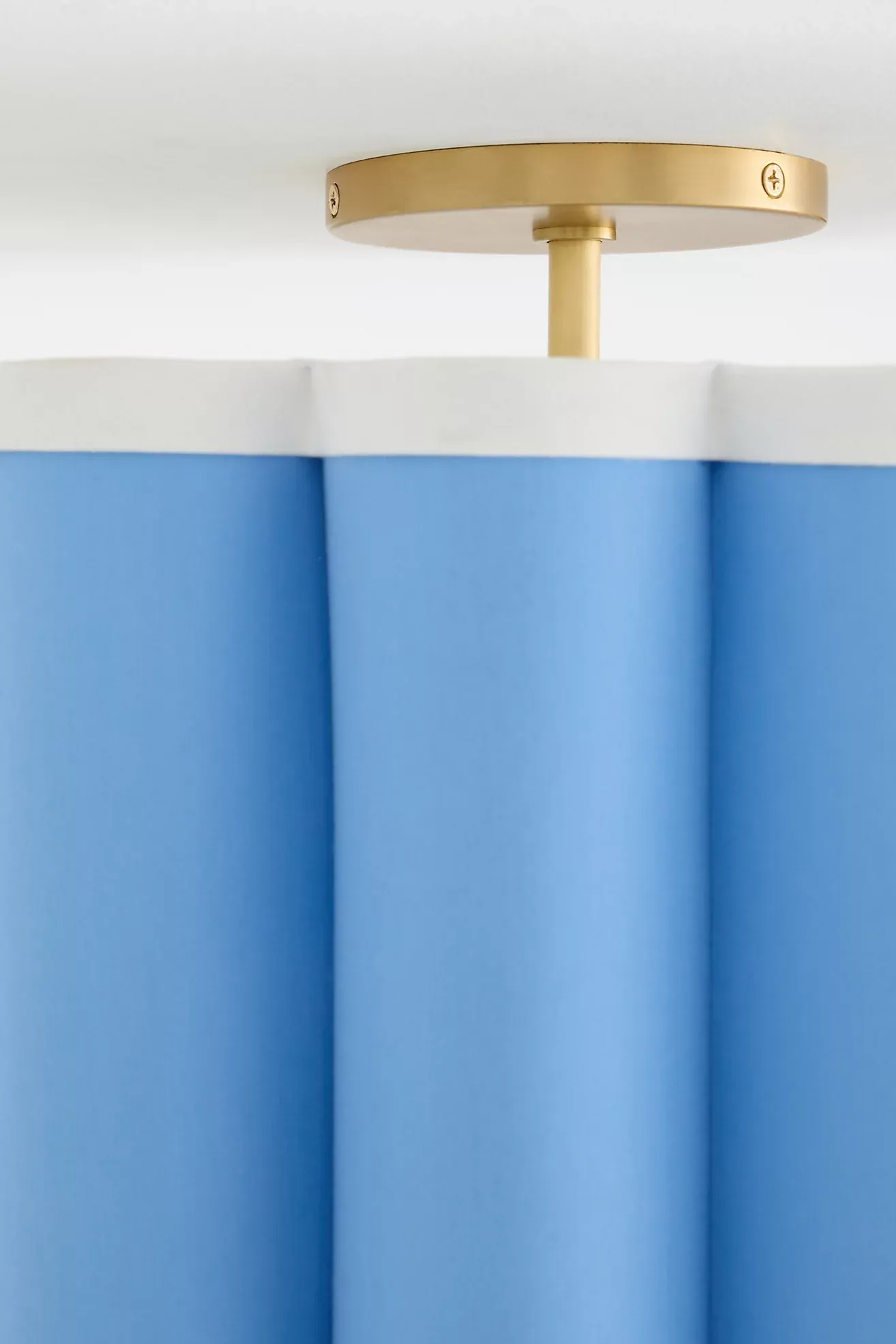 Maeve Scalloped Fabric Flush Mount Ceiling Light