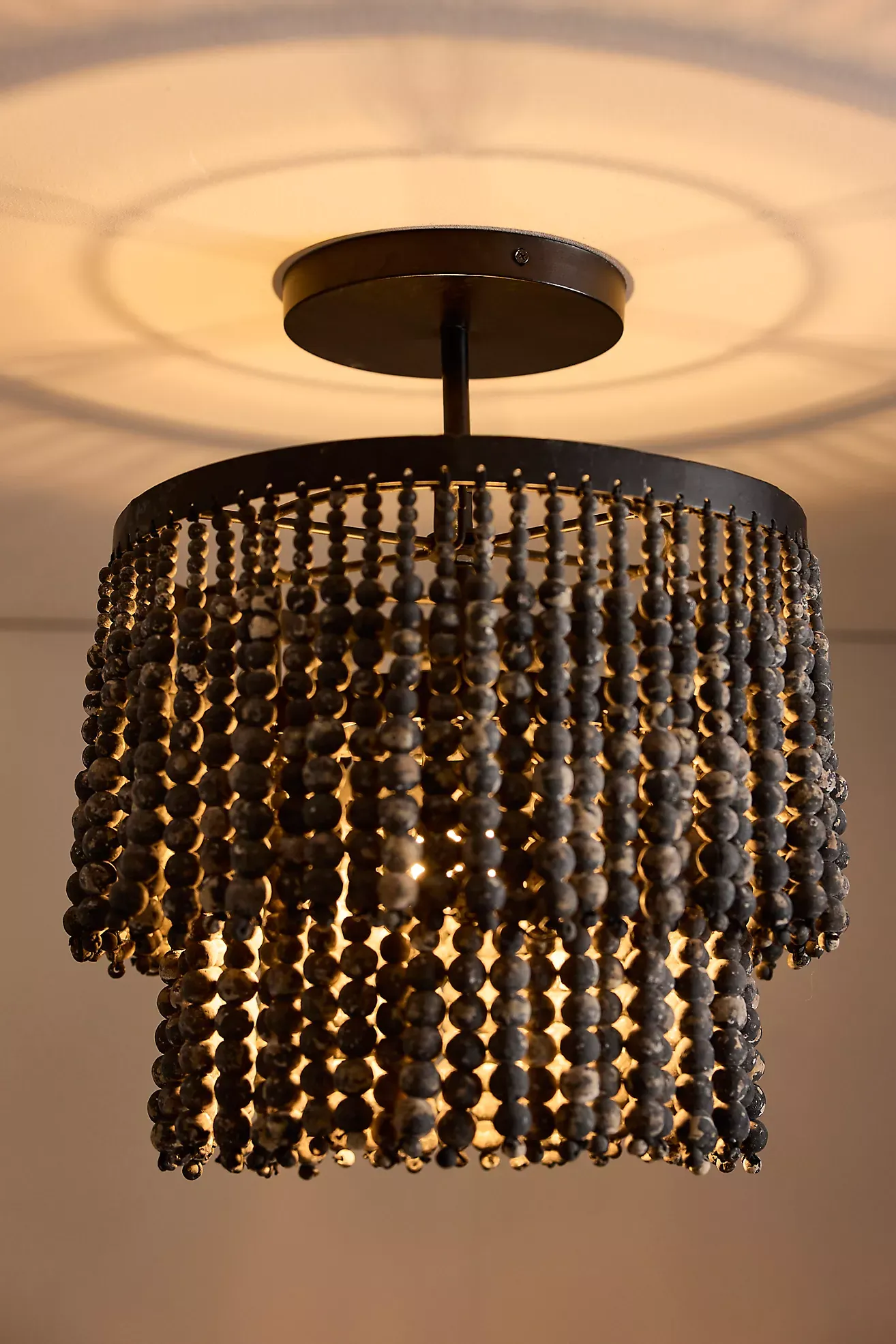 Beaded Flush Mount Ceiling Light