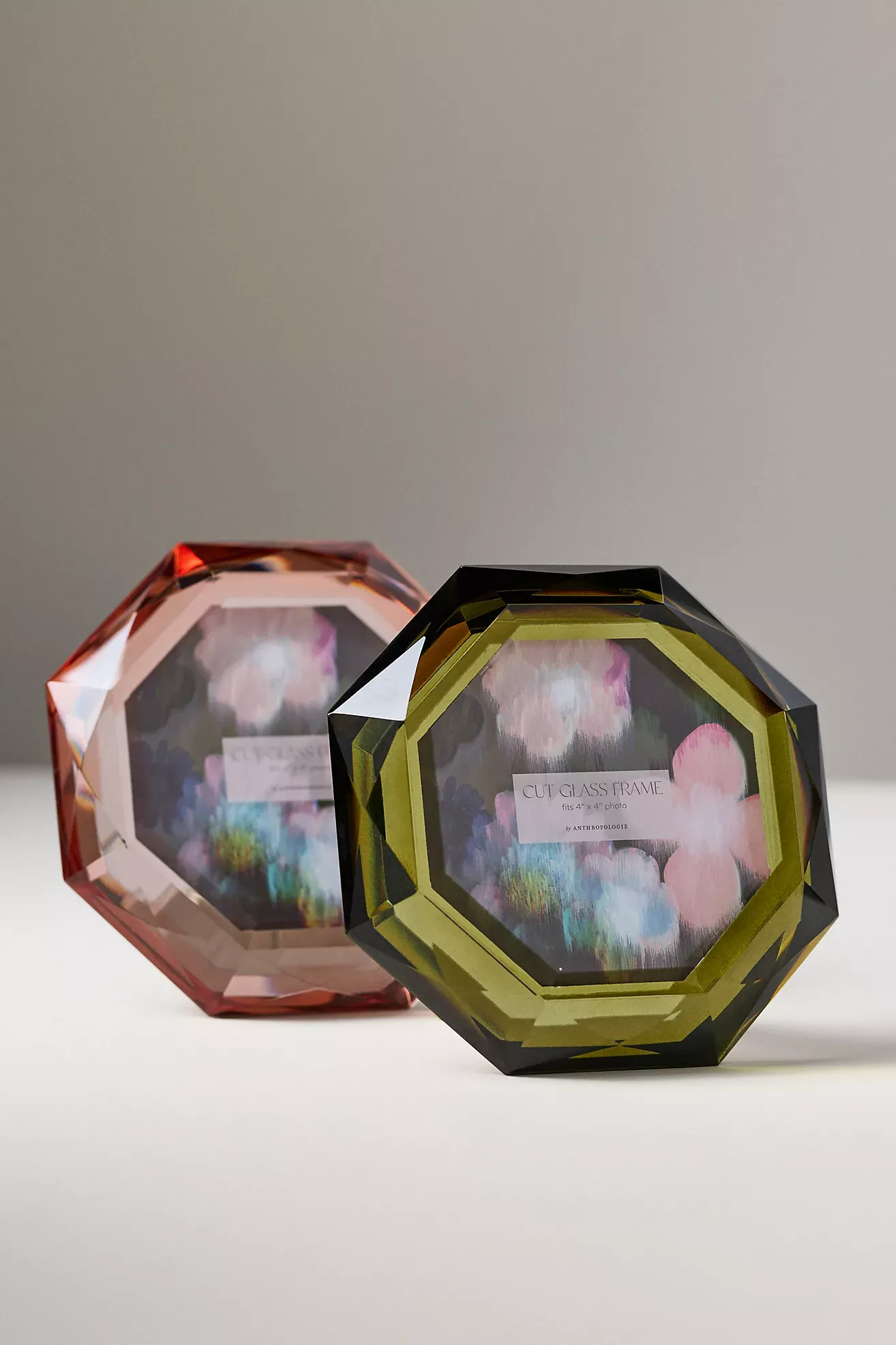 Jewel-Toned Cut Glass Frame