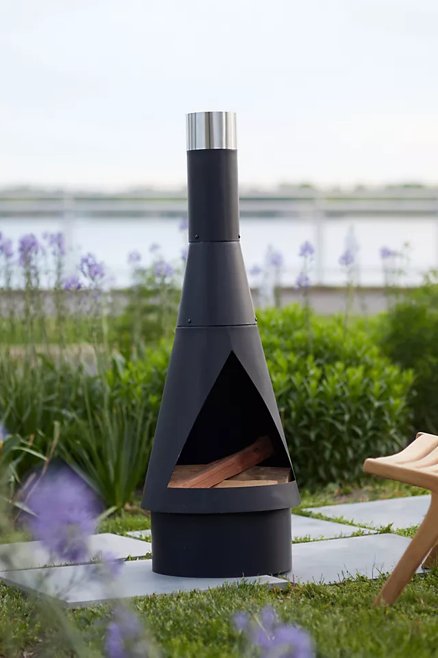Angled Obelisk Chiminea