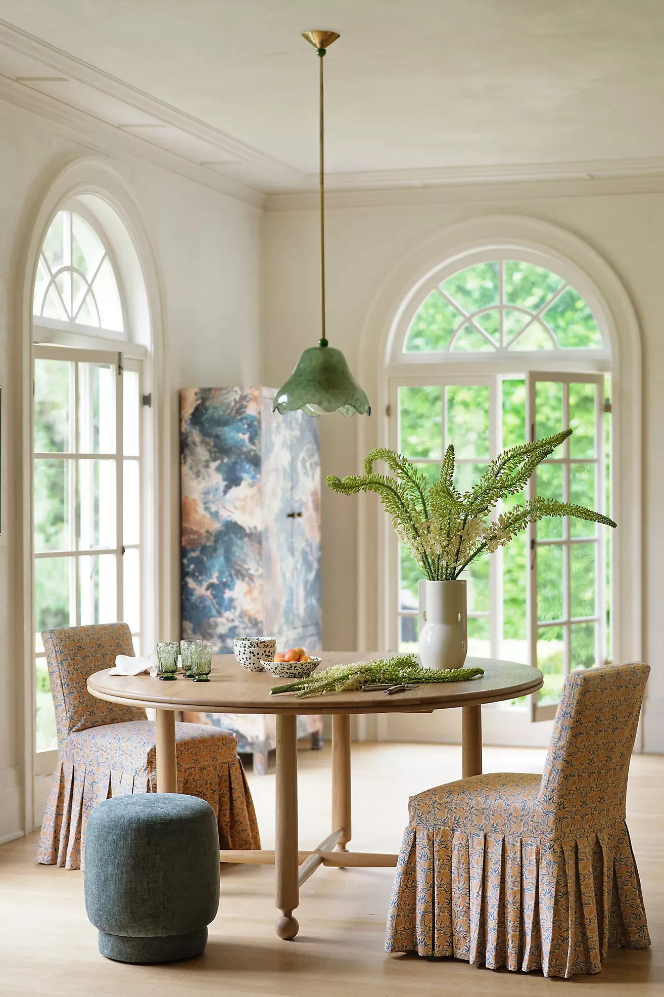 Merve Kahraman Cabinet of Curiosities Glass Wavy Pendant