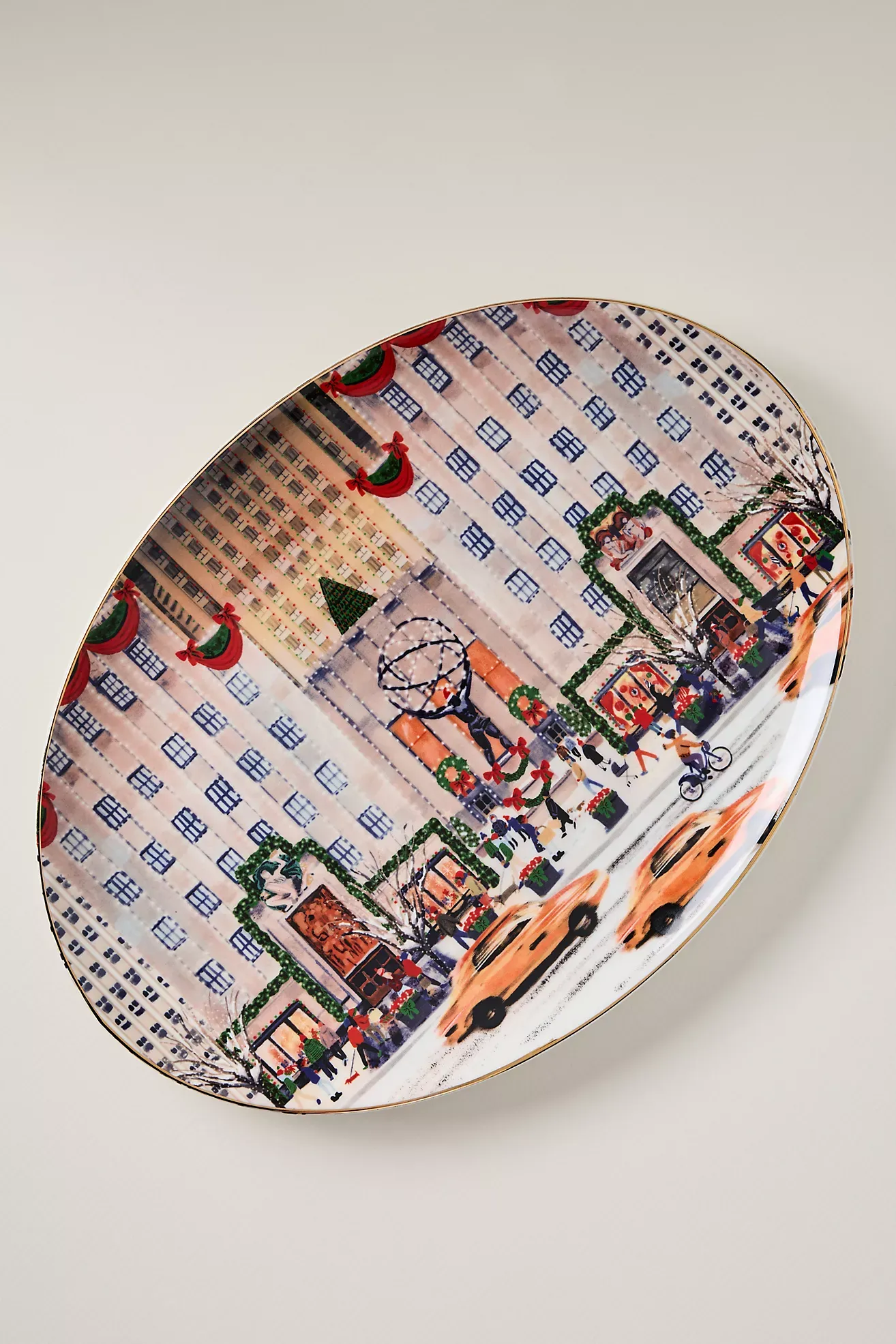 Holiday in the City Stoneware Platter