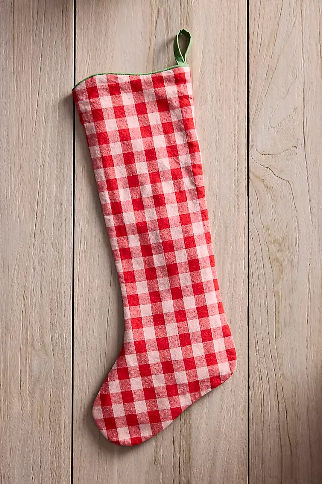 Gingham Cotton Stocking