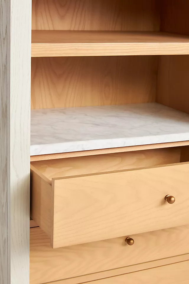 The Fern Marble Top Bookcase