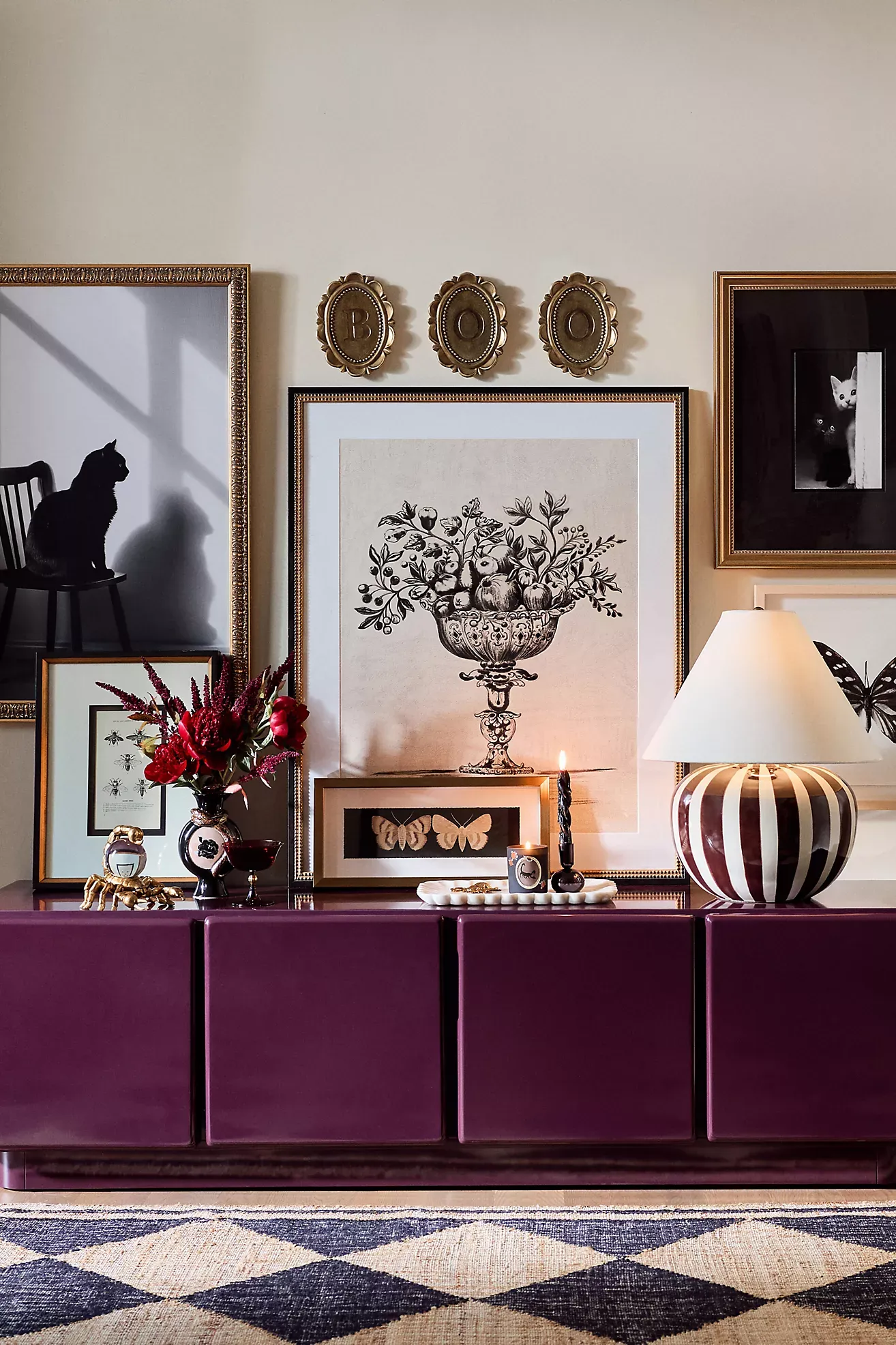 Lys Striped Ceramic Table Lamp Base