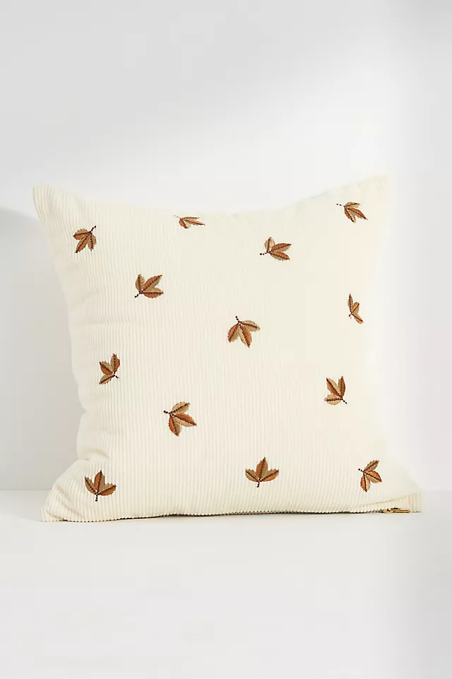 Velvet Corduroy Embroidered Icon Pillow