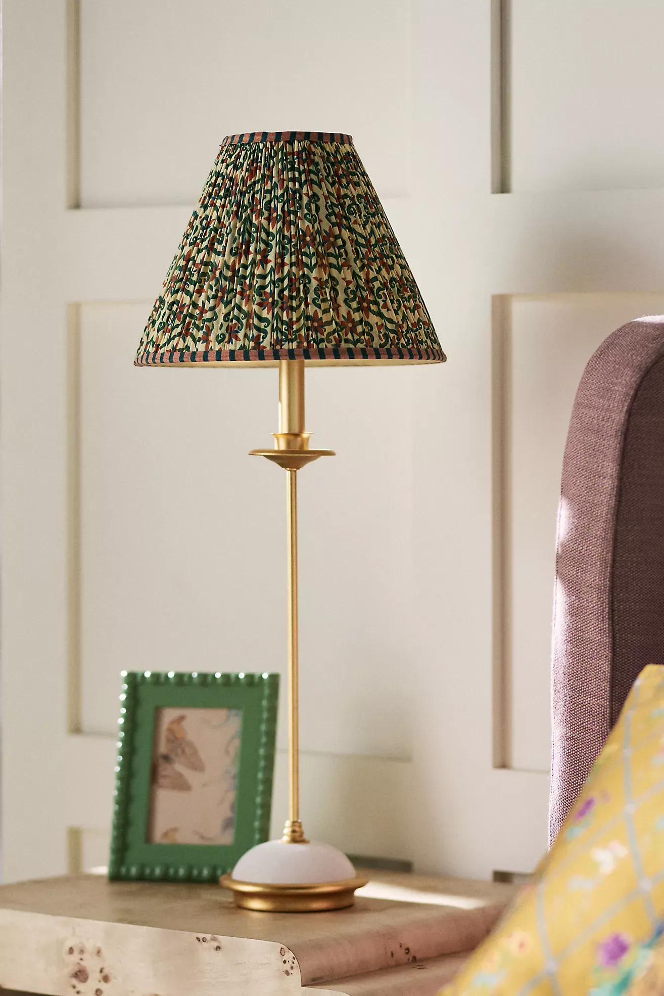 Printed Goods Ruched Empire Lamp Shade