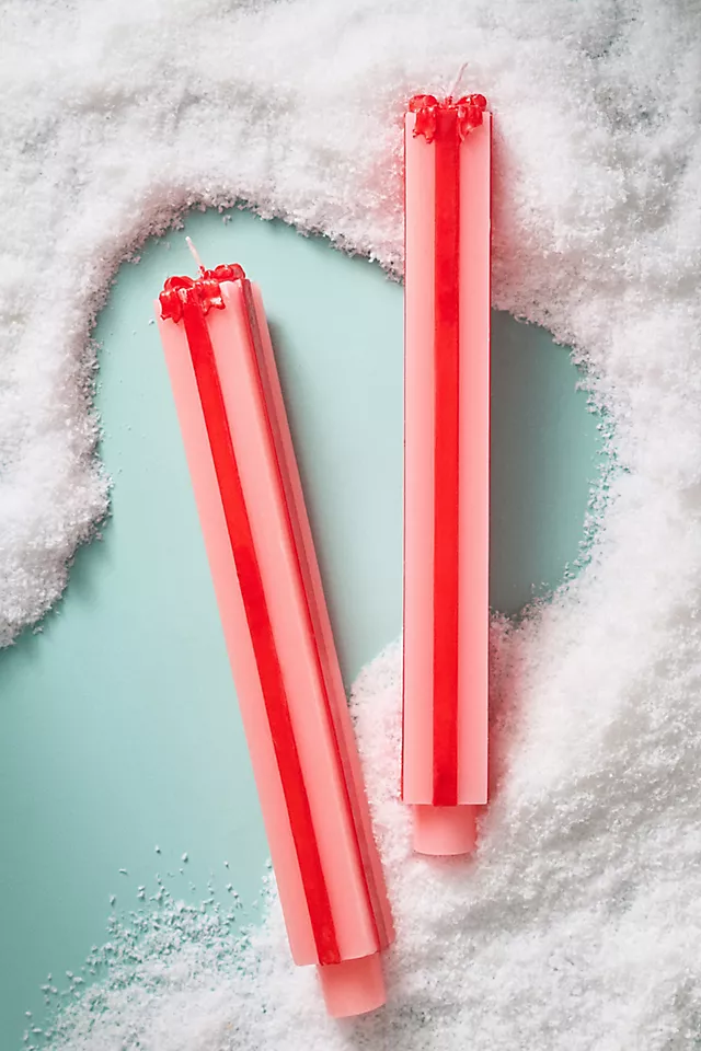 Gift Box Taper Candles, Set of 2