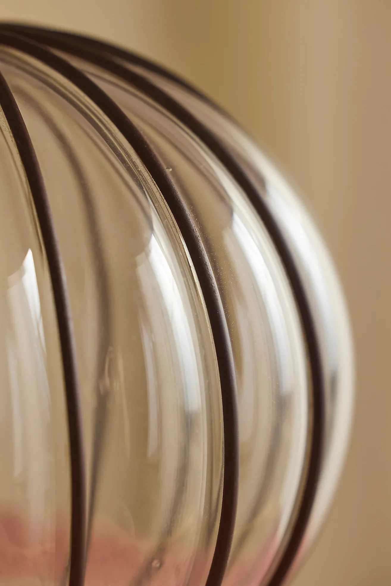 Striped Iron Table Lamp