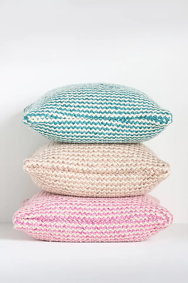 Chevron Indoor/Outdoor Woven Pillow