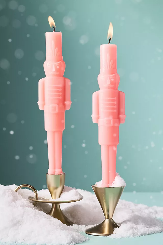 Nutcracker Taper Candles, Set of 2