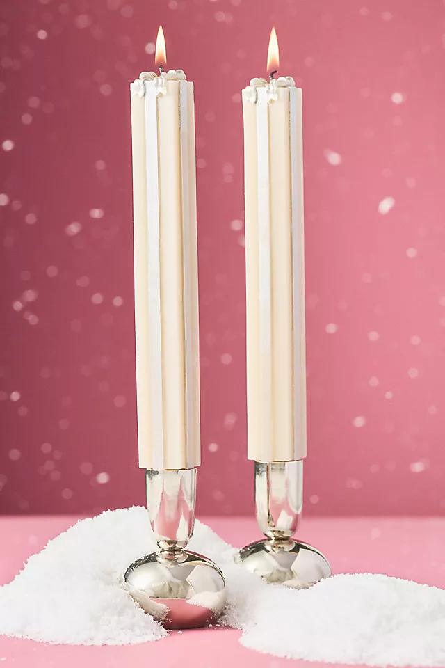 Gift Box Taper Candles, Set of 2