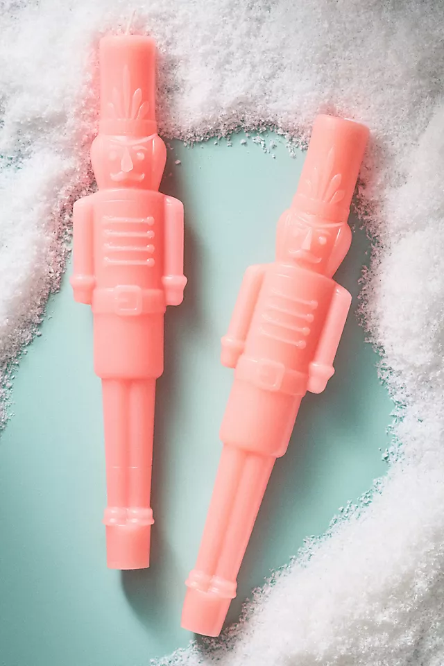 Nutcracker Taper Candles, Set of 2