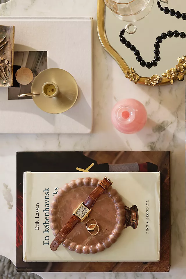 Naya Tinted Brass Lacquer Taper Candle Holder