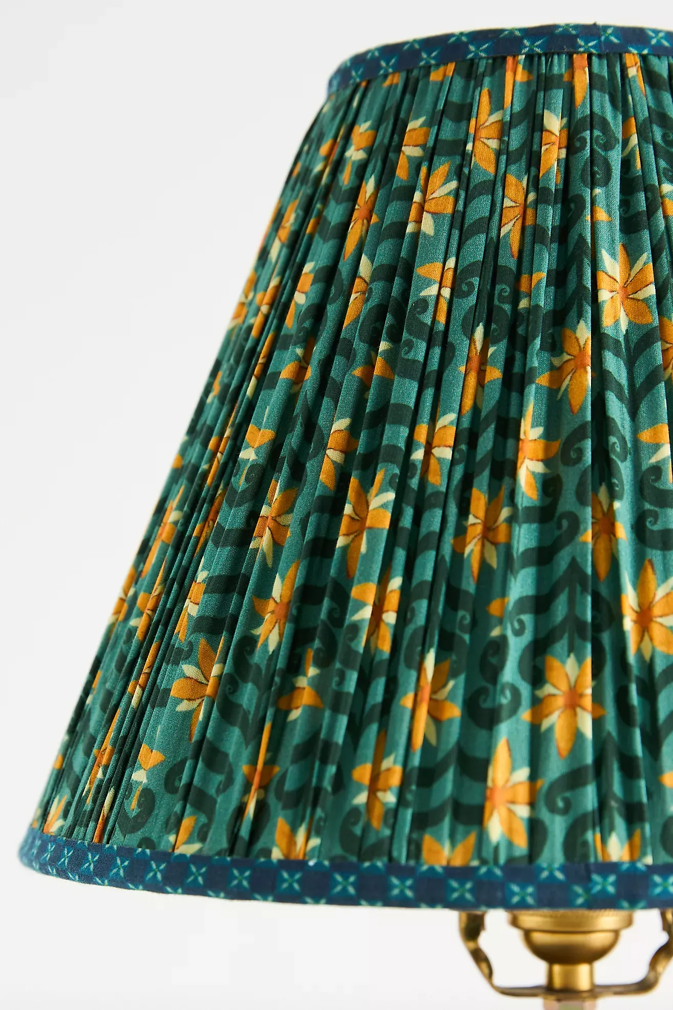 Printed Goods Ruched Empire Lamp Shade