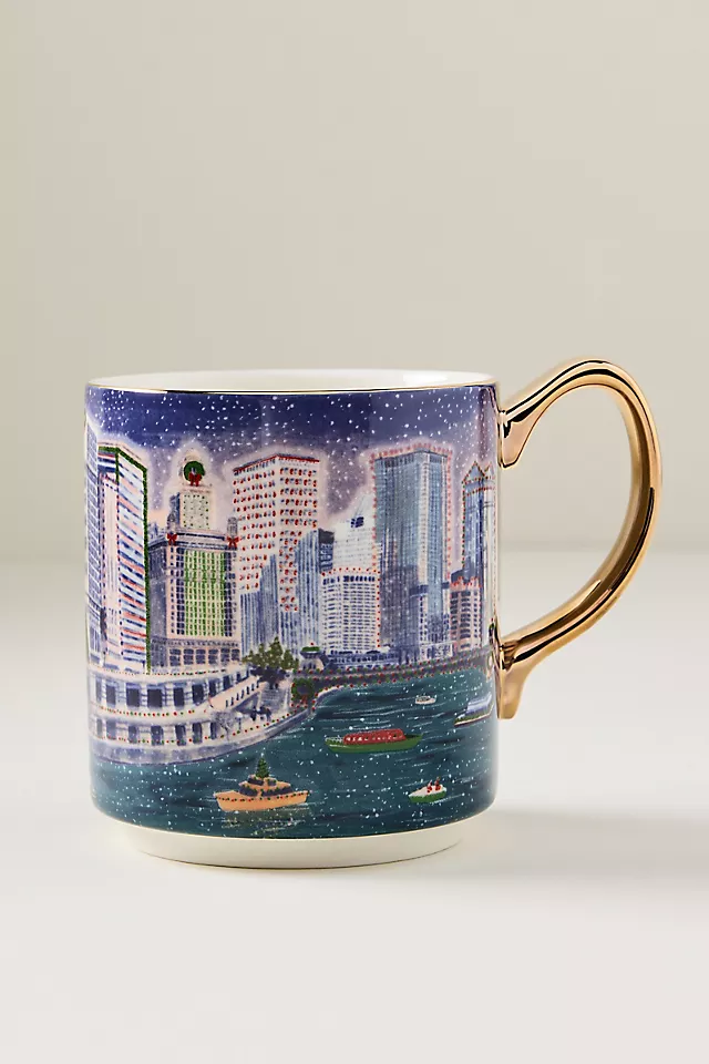 Holiday in the City Stoneware Mug