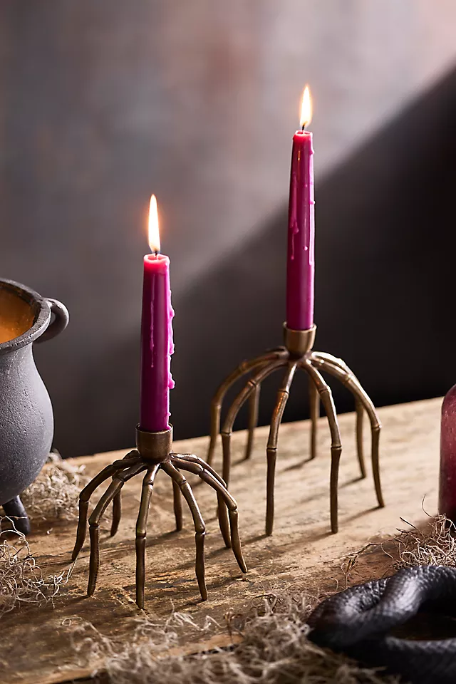 Bronze Spider Taper Holder