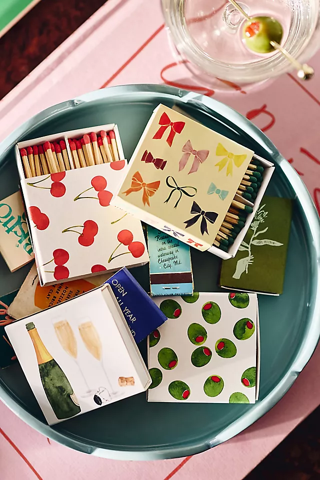 Abigail Jayne Champagne Mini Matches, Set of 2