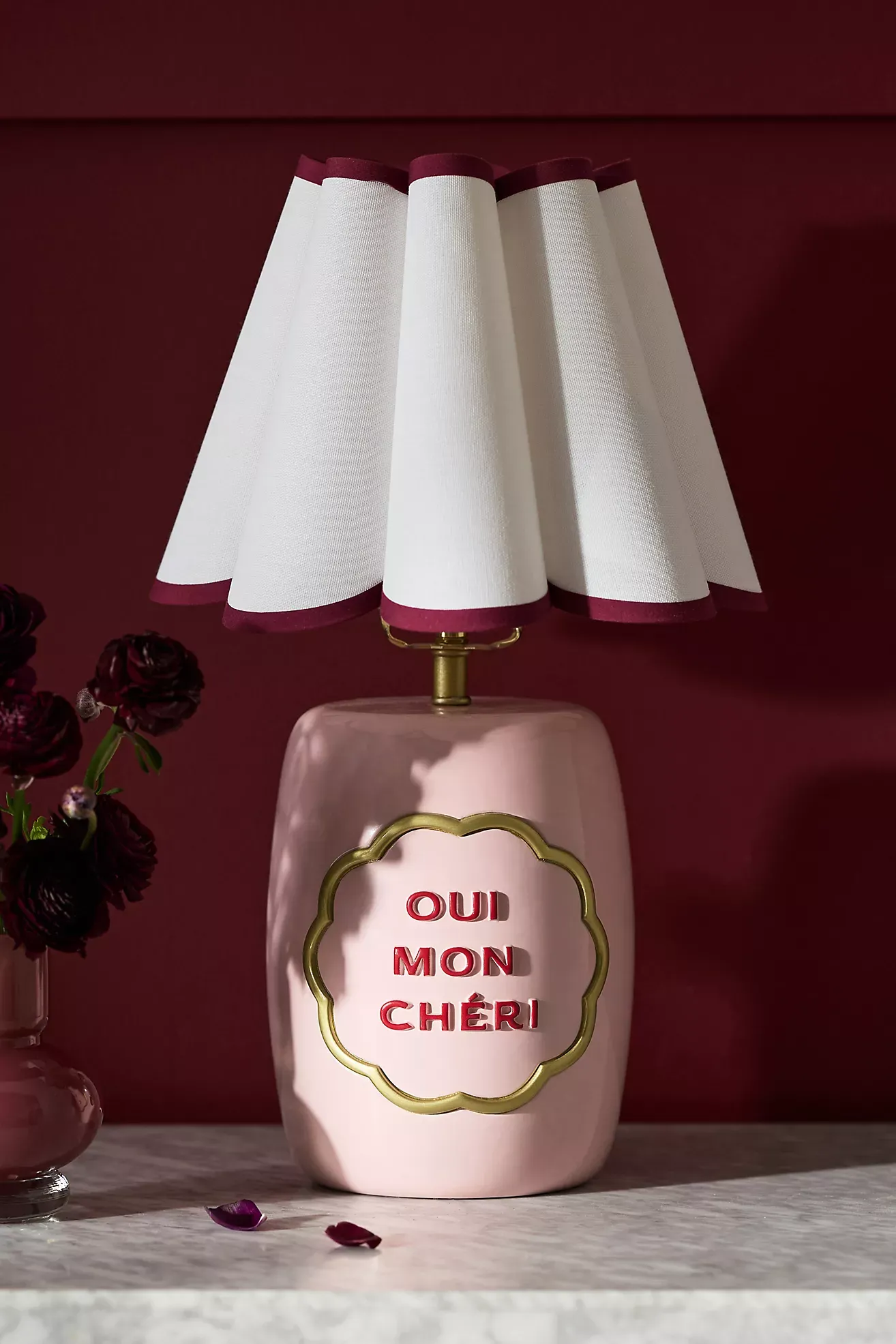 Claudette Text Table Lamp