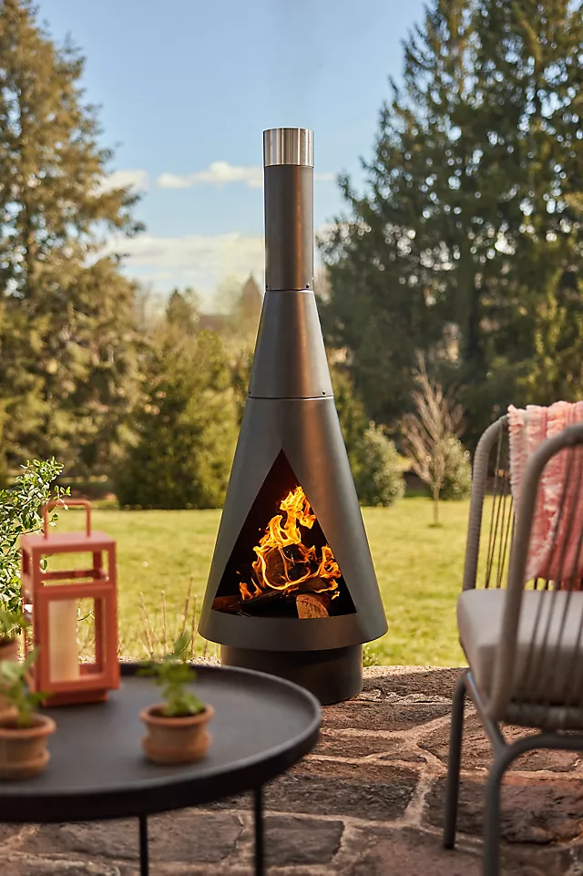 Angled Obelisk Chiminea