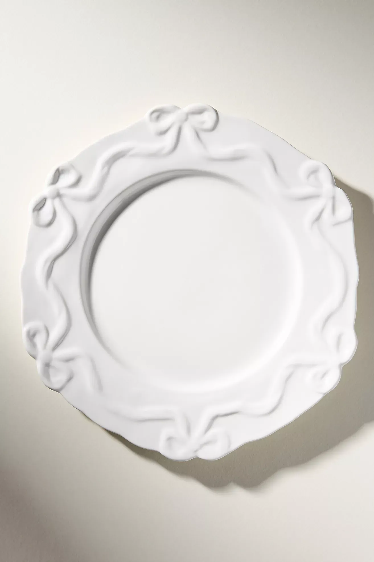 Benedita Bow Stoneware Dinner Plates, Set of 4