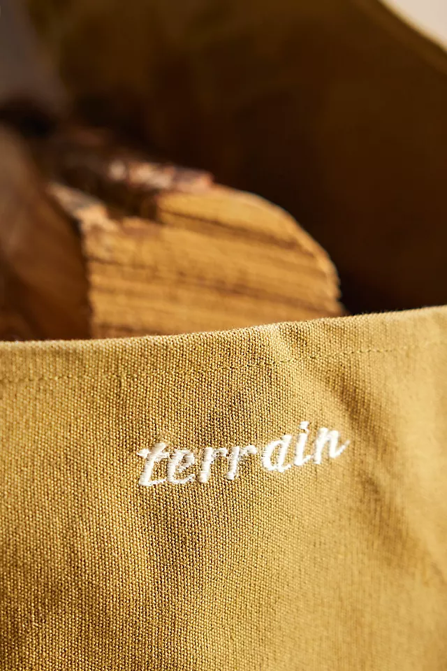 Waxed Canvas Log Carrier