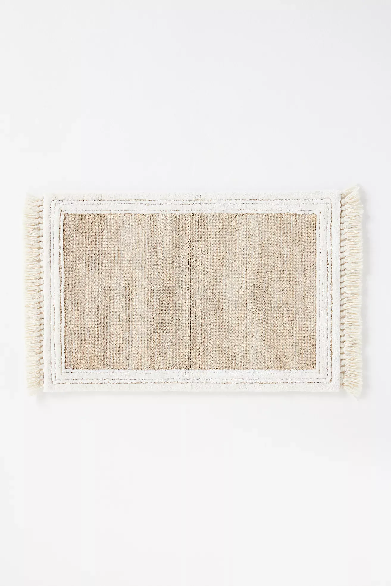 Wool Blend Tufted Tassel Rug