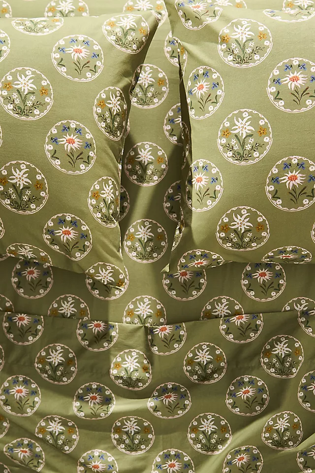 MINDTHEGAP Organic Cotton Percale Printed Sheet Set