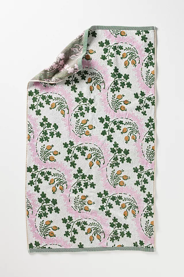 Gooseberry Cotton Woven Floral Towel Collection