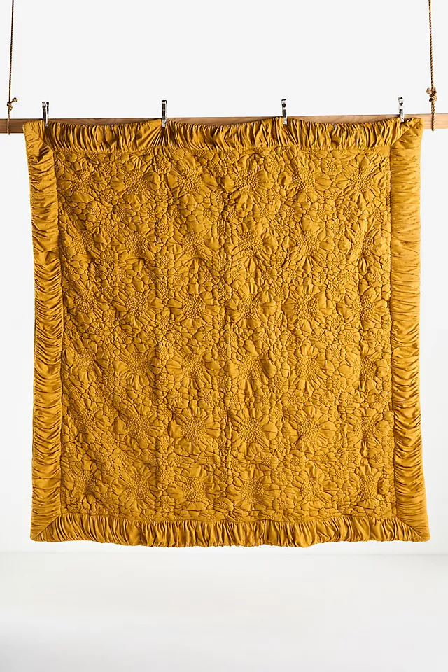 Dahlia Cotton Jersey Floral Quilt