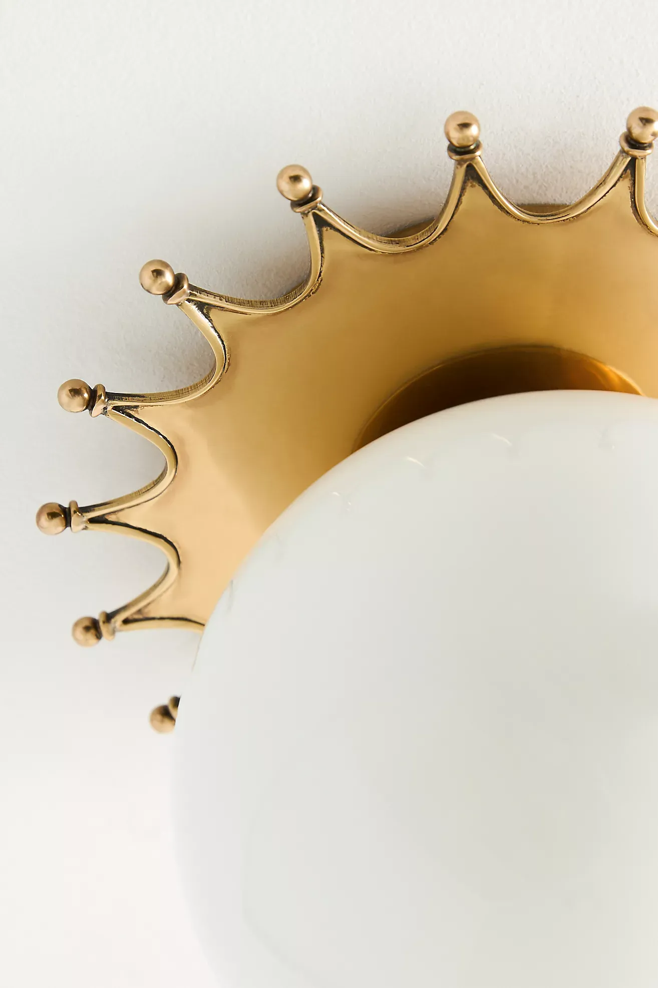 Quinn Sun Brass Glass Globe Flush Mount