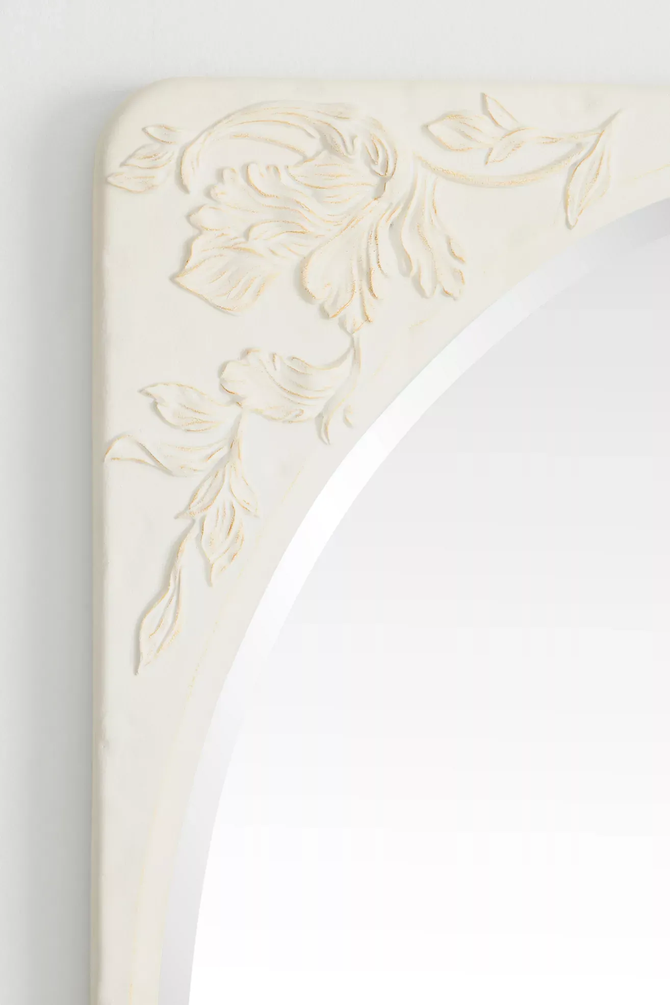 Naomi Etched Floral Rectangle Wall Mirror
