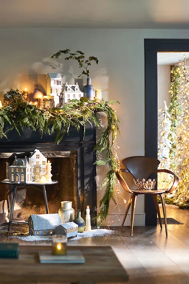 Faux Cedar Garland, Evergreen 72-180