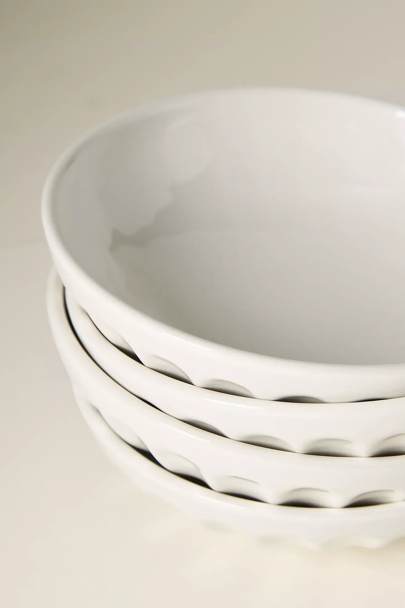 The Latte Stoneware Pasta Bowls, Set of 4: Amelie Edition