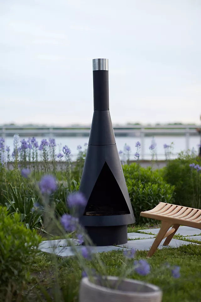 Angled Obelisk Chiminea