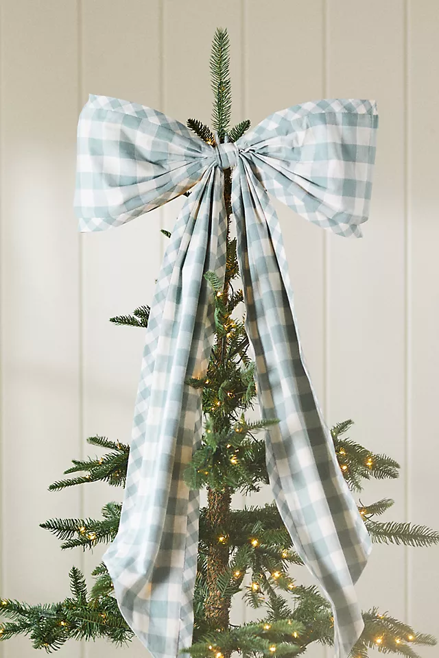 Gingham Bow Tree Topper