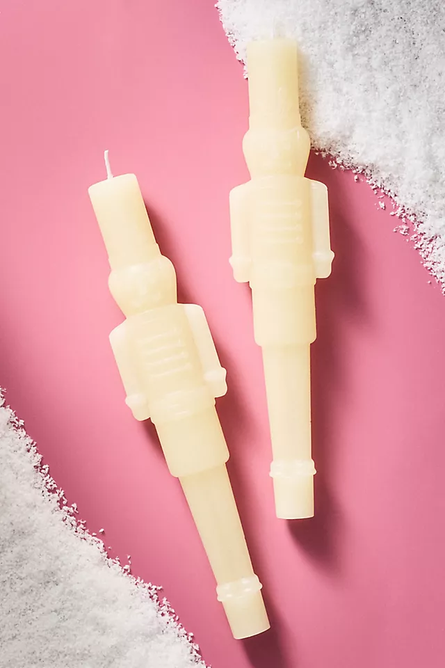 Nutcracker Taper Candles, Set of 2
