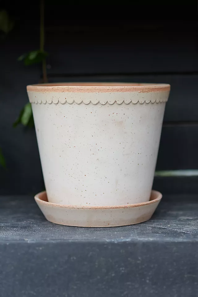 Bergs Helena Terracotta Pot + Saucer Set