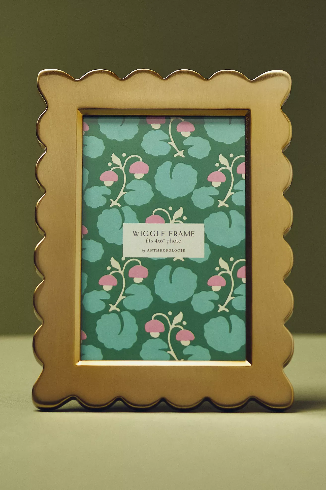 Brass Wiggle Picture Frame