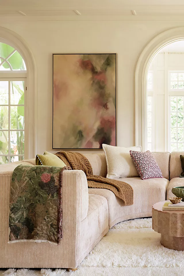 Woven Jacquard Patterned Throw Blanket